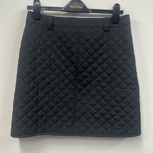 Brooks Brothers 1818 Wool charcoal gray black Quilted Skirt 8